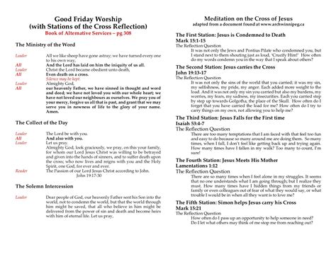 order of service for good friday